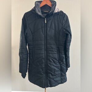 Lole Women's Zoa Front-Zip Hooded Puffer Jacket Small